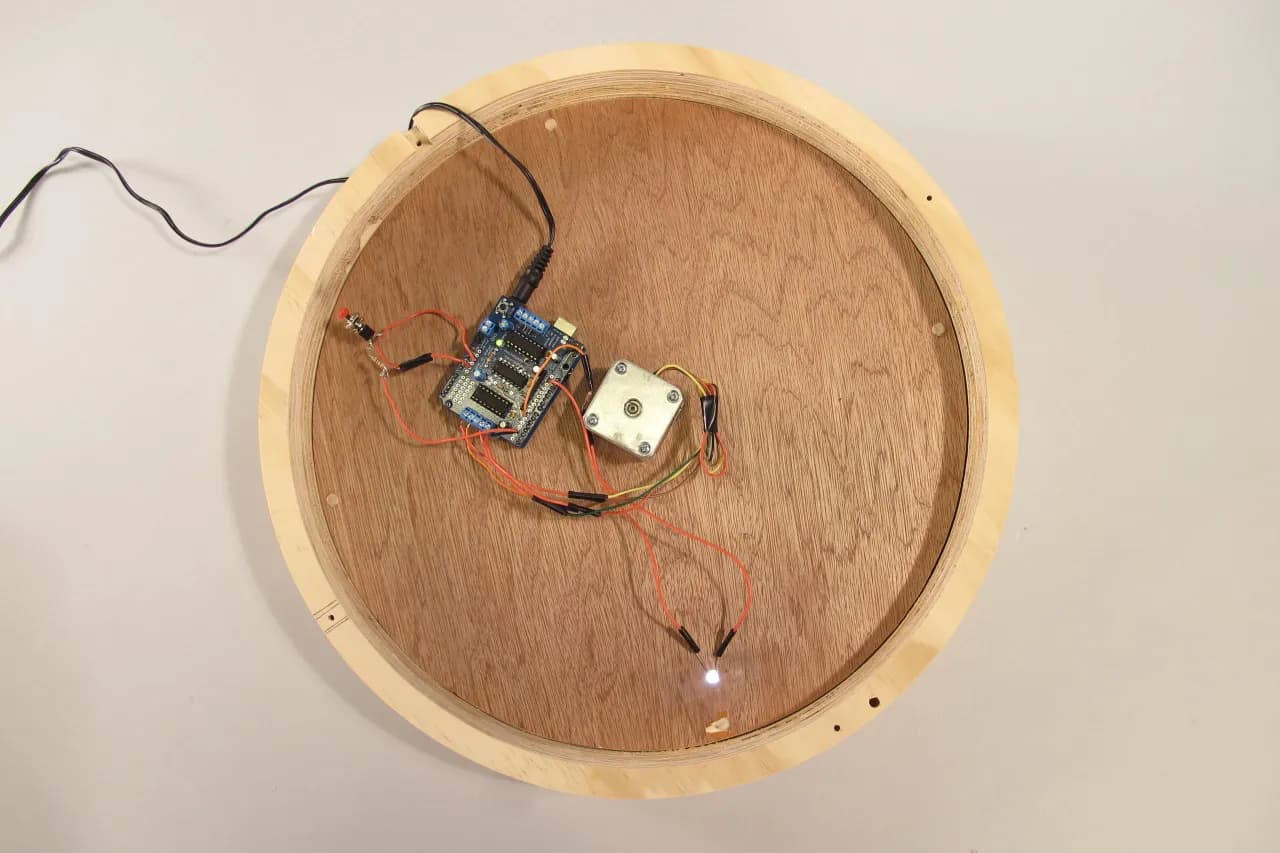 Inside of the clock
